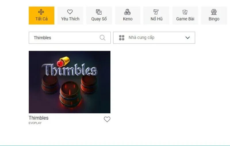 Luật chơi Thimbles chi tiết cho người mới 